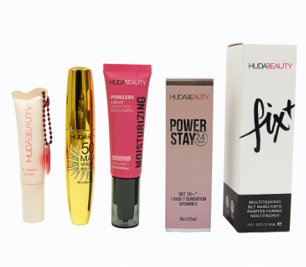 HUDA BEAUTY Makeup Bundle Deal – Limited Offer (Free Lip Balm Included)