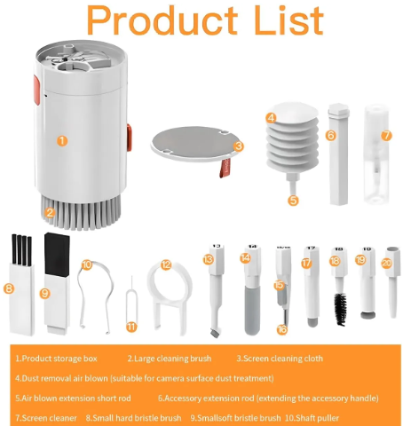 20 in 1 Electronic Cleaning Brush Kit
