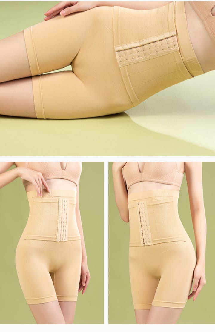 Double Layer Body Shaper High Waist Seamless Shapewear Shorts for Women & Girls – Tummy Control Slimming Body Shaper, Non-See-Through Stretchy Boxer Panties, Women Body Shaper Tummy Timmer Plus Size Under Dress Leggings